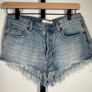 We The People Distressed Denim Jean Shorts